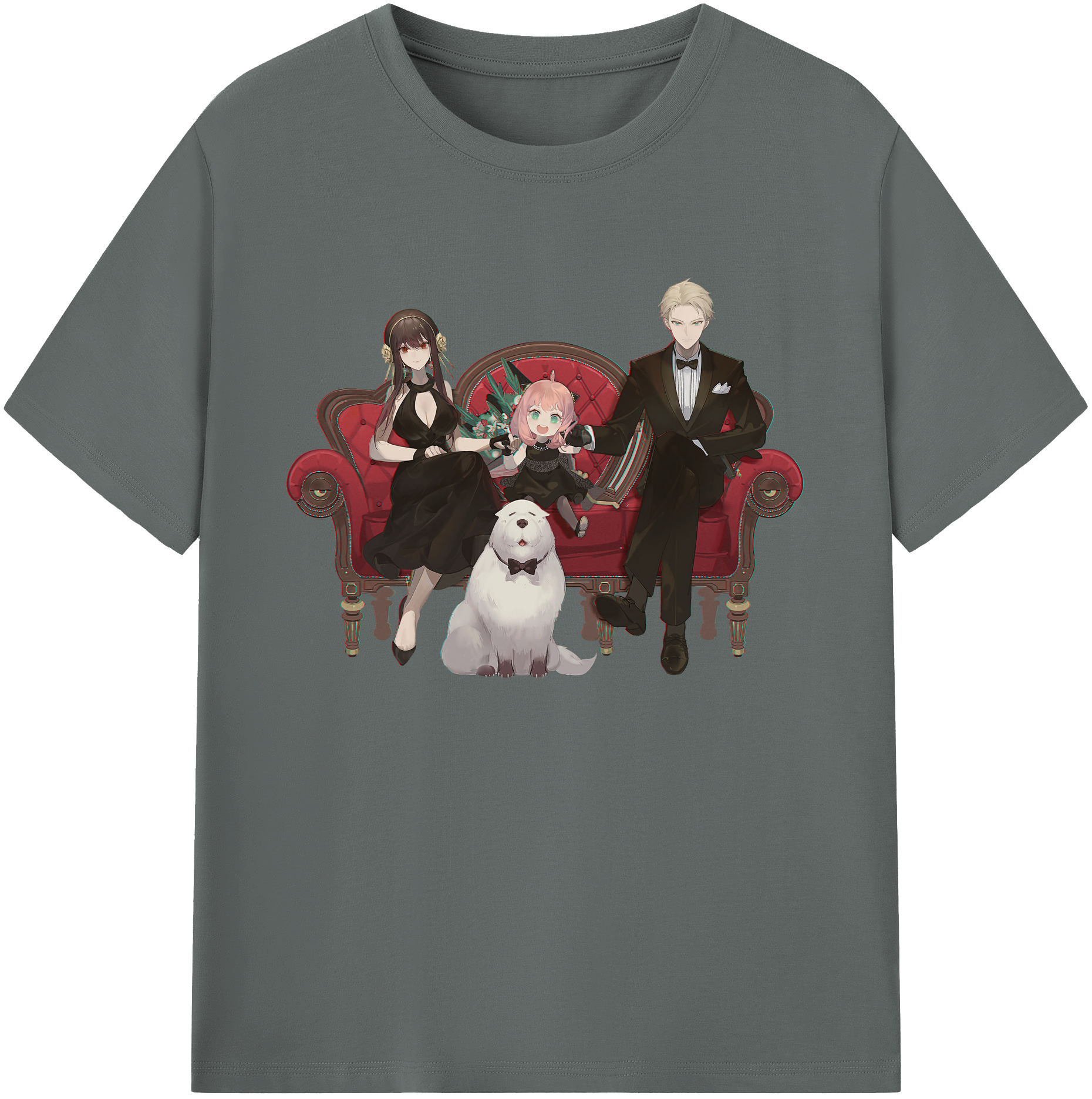 （画像用） SPY×FAMILY间谍家家酒 綿100％ メンズ半袖Tシャツ｜肌触りやわらか＆通気性